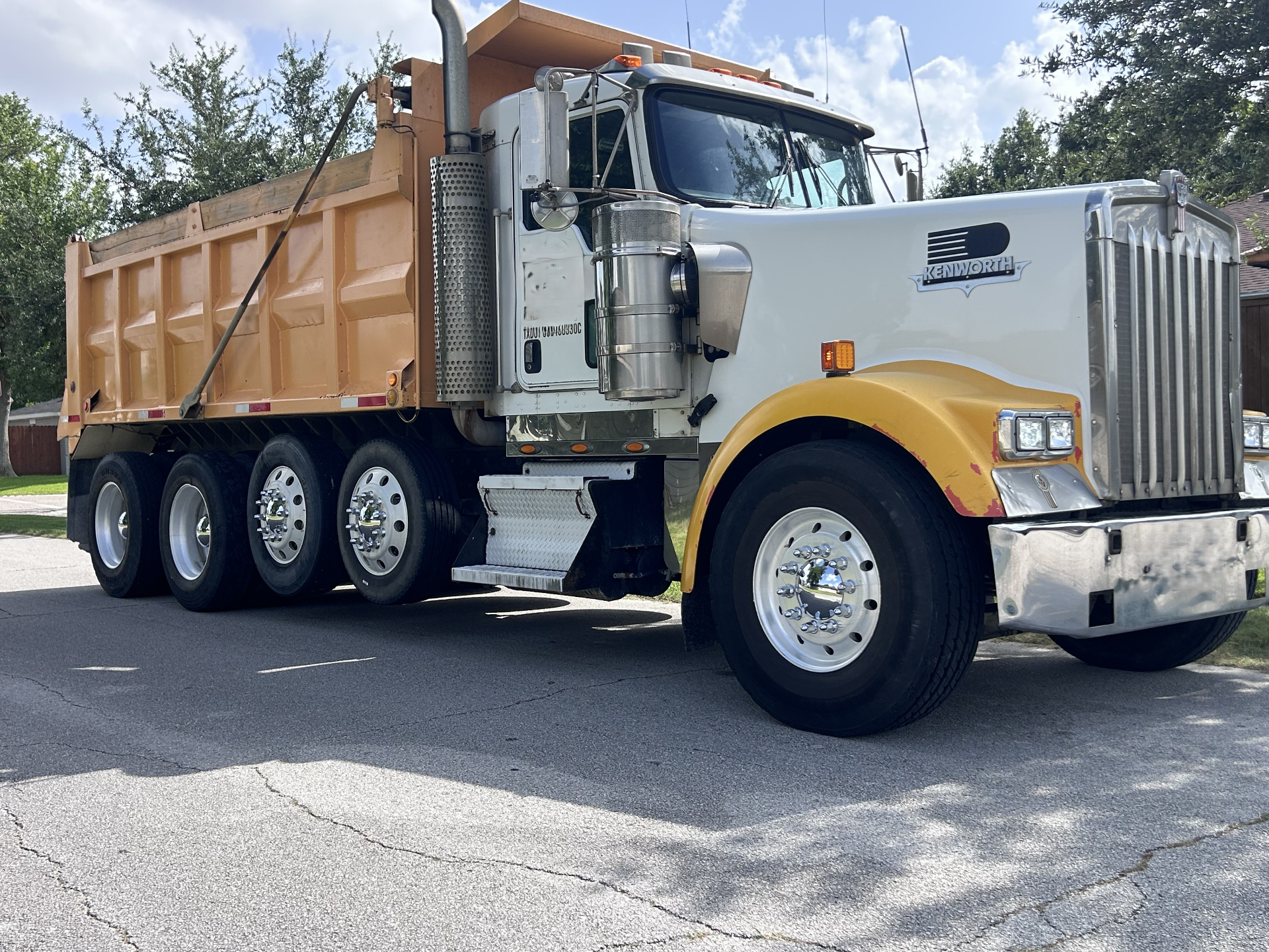 GO-BIN SERVICES dump truck used for scheduled maintenance visits